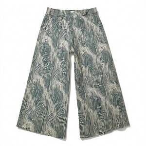 NEW KHUSH women's johanna pant in green and white